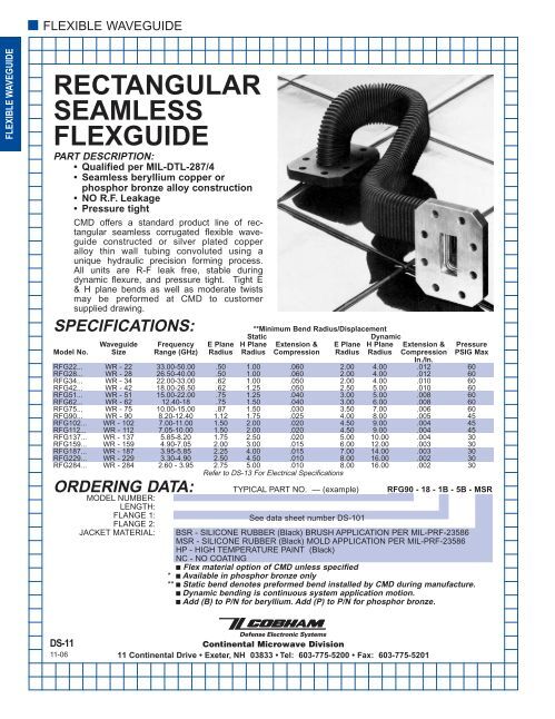 FLEXIBLE WAVEGUIDE SE