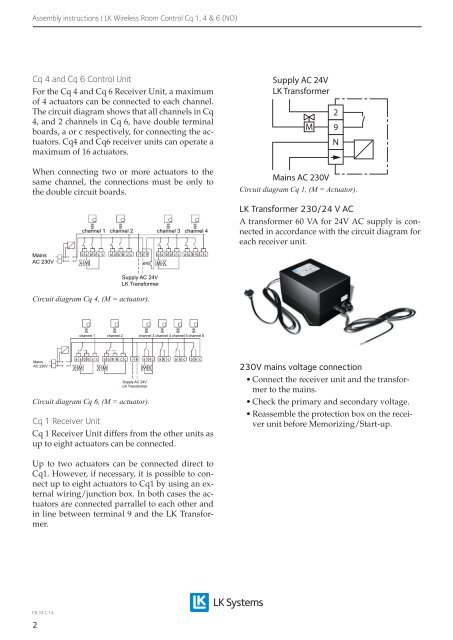 EN.33.C.14_LK Wireless Room Control Cq 1, 4 & 6 ... - LK Systems AB