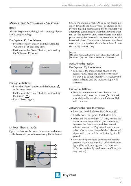 EN.33.C.14_LK Wireless Room Control Cq 1, 4 & 6 ... - LK Systems AB