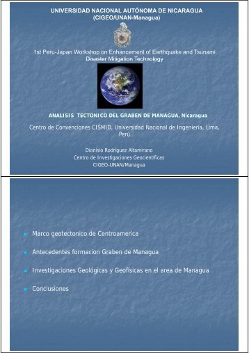 Marco geotectonico de Centroamerica g Antecedentes formacion ...