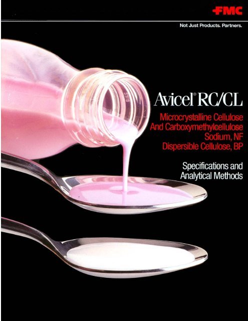 Avicel RC/CL PDF Layout.QXD - FMC BioPolymer