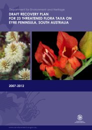Draft Recovery Plan for threatened flora on Eyre Peninsula 2007