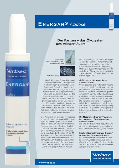 ENERGAN ® Azidose - Virbac Tierarzneimittel GmbH