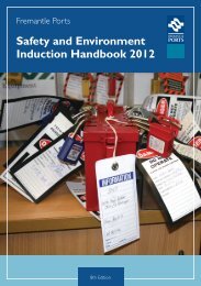 Safety and Environment Induction Handbook 2012 - Fremantle Ports