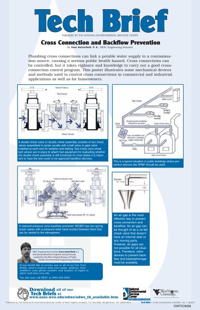 Cross Connection and Backflow Prevention - National ...