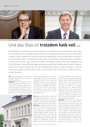 Und das Glas ist trotzdem halb voll …