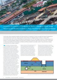 Numerical Simulations of Geotechnical Works in Bangkok ... - Plaxis