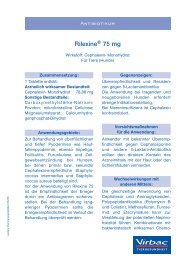 Rilexine® 75 mg - Virbac Tierarzneimittel GmbH