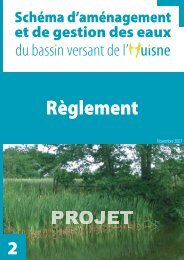 Règlement - (SAGE) du bassin de l'Huisne