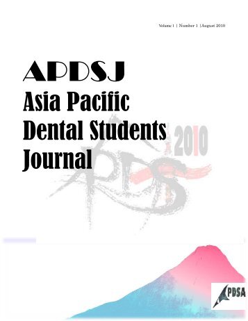 Asia Pacific Dental Students Journal