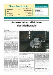 Aspekte einer effektiven Mastitistherapie - Virbac Tierarzneimittel ...