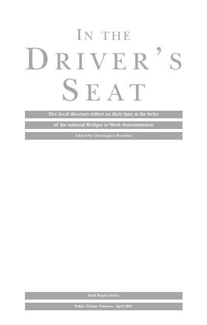 In the Driver's Seat - christopher reardon