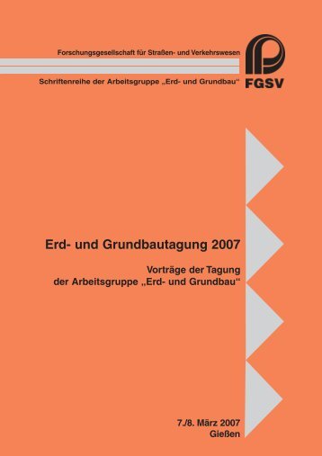 Erd- und Grundbautagung 2007