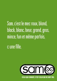 Sam, c'est le mec roux, blond, black, blanc, beur, grand, gros, mince ...