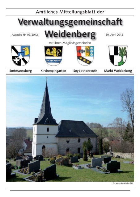 Ausgabe 05/2012 - Verwaltungsgemeinschaft Weidenberg