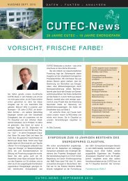 CUTEC-News - CUTEC-Institut GmbH