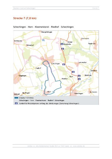 Strecke 7 (7,8 km) - Schechingen