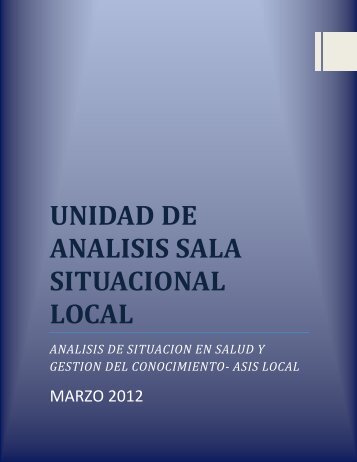 UNIDAD DE ANALISIS SALA SITUACIONAL LOCAL - Hospital Suba