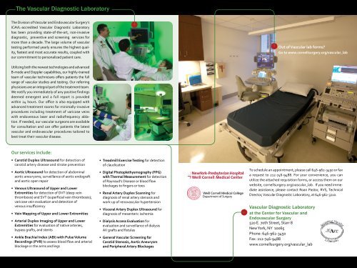 The Vascular Diagnostic Laboratory The Vascular Diagnostic ...