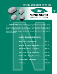 Catalog 2008 Sec N Rotary Gear Limit Switches - Springer Controls