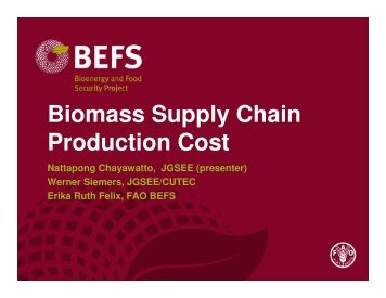 Cassava agriculture production cost - FAO