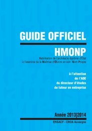 mep guide HMONP.indd - Ecole Nationale SupÃ©rieure d'Architecture ...