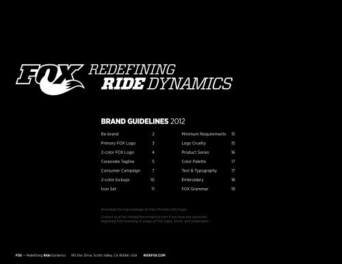 brand guidelines 2012 - Fox