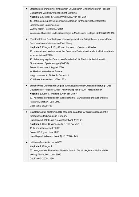 Publikationen Prof. Dr. med. Dr. med. habil. Markus S. Kupka Stand ...