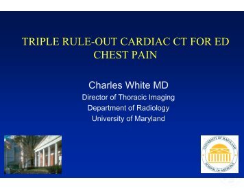 TRIPLE RULE-OUT CARDIAC CT FOR ED CHEST PAIN