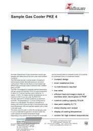 Sample Gas Cooler PKE 4 - Dastec