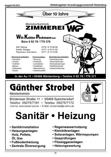 Ausgabe 04/2012 - Weidenberg