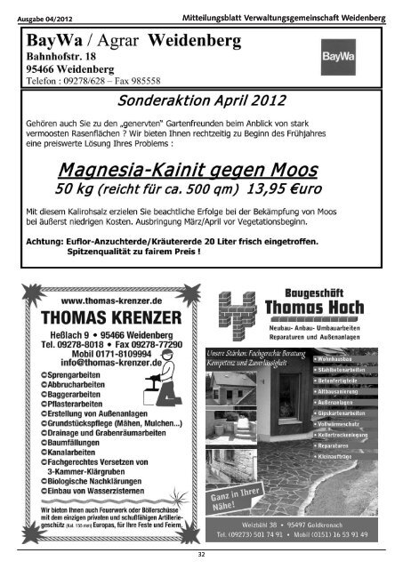 Ausgabe 04/2012 - Weidenberg