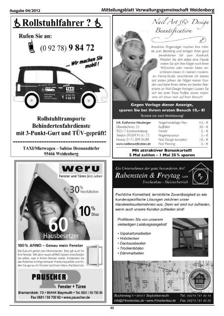 Ausgabe 04/2012 - Weidenberg