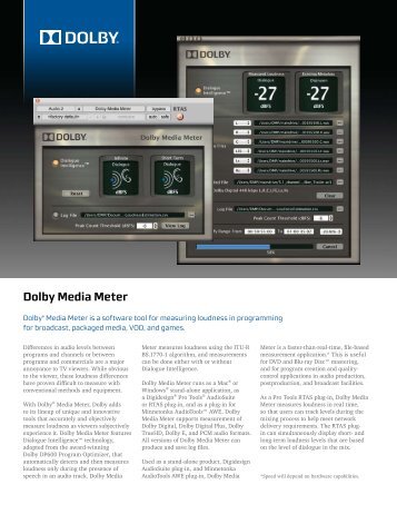 Dolby Media Meter
