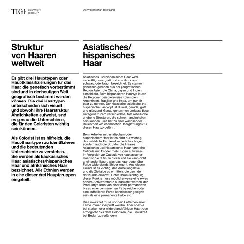 Handbuch Das komplette TIGI copyright©olour Educationhandbuch ...