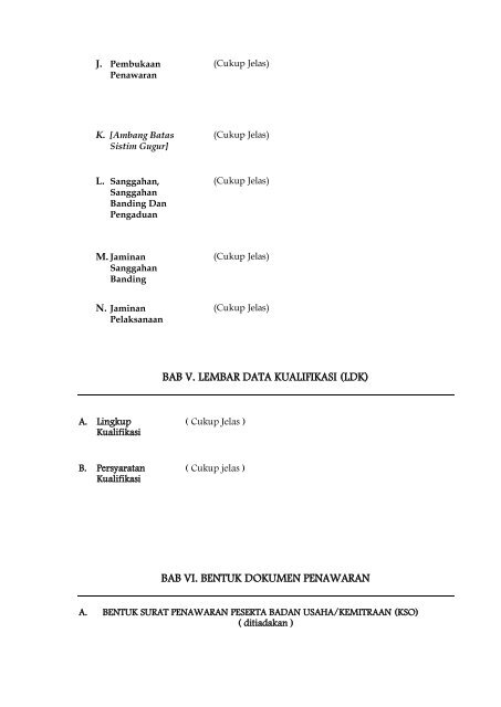 berita acara penjelasan (aanwijziing) - BMKG