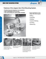 Features of the Jergens Zero Point Mounting System - Jergens Inc.