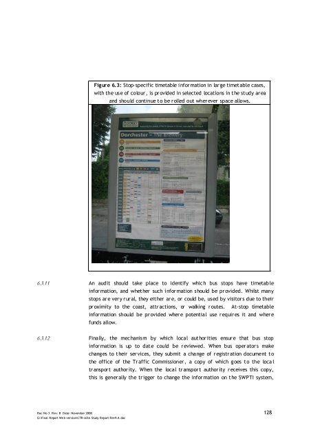 Jurassic Coast Transport Infrastructure Gap Analysis Study