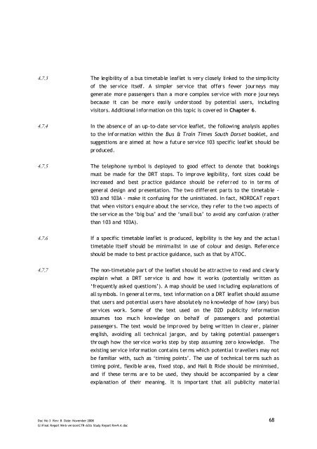 Jurassic Coast Transport Infrastructure Gap Analysis Study