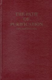 The Path of Purification (Visuddhimagga)
