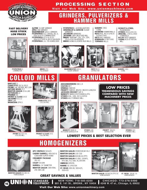 Union Standard Catalog - Union Standard Equipment and Union ...