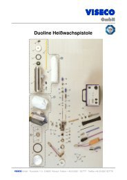 Duoline HeiÃwachspistole - VISECO GmbH