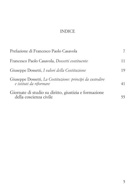 I valori della Costituzione - Istituto Italiano per gli Studi Filosofici
