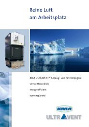 Reine Luft am Arbeitsplatz - KMA Umwelttechnik GmbH