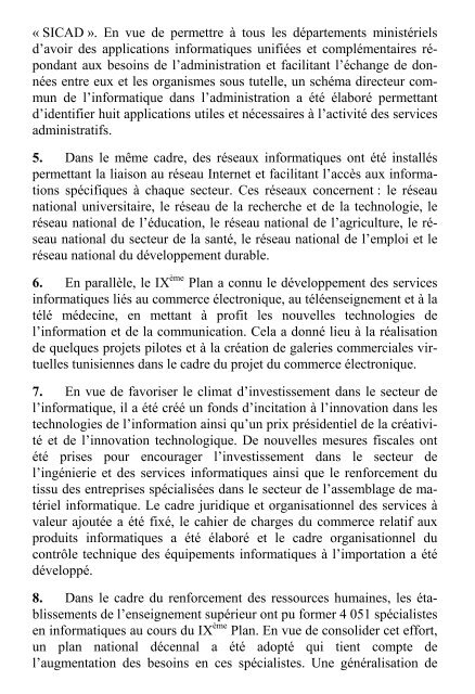 X plan tome2 - MinistÃ¨re du dÃ©veloppement et de la coopÃ©ration ...