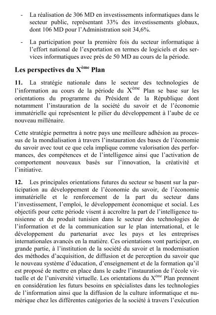 X plan tome2 - MinistÃ¨re du dÃ©veloppement et de la coopÃ©ration ...