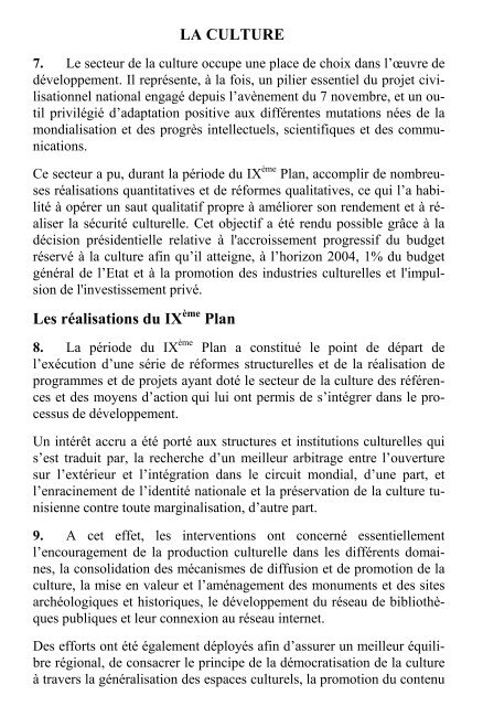 X plan tome2 - MinistÃ¨re du dÃ©veloppement et de la coopÃ©ration ...