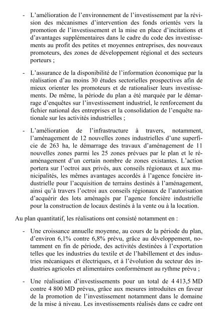 X plan tome2 - MinistÃ¨re du dÃ©veloppement et de la coopÃ©ration ...