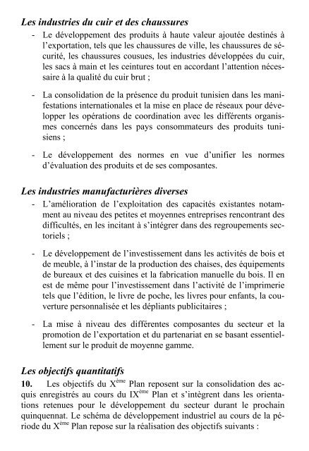 X plan tome2 - MinistÃ¨re du dÃ©veloppement et de la coopÃ©ration ...