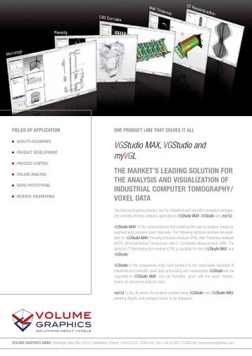 Vgstudio MAX, Vgstudio and myvgl